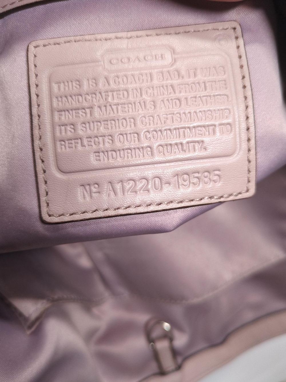 Coach Audrey Blush Pink Leather Tote Bag - Picture 4 of 16